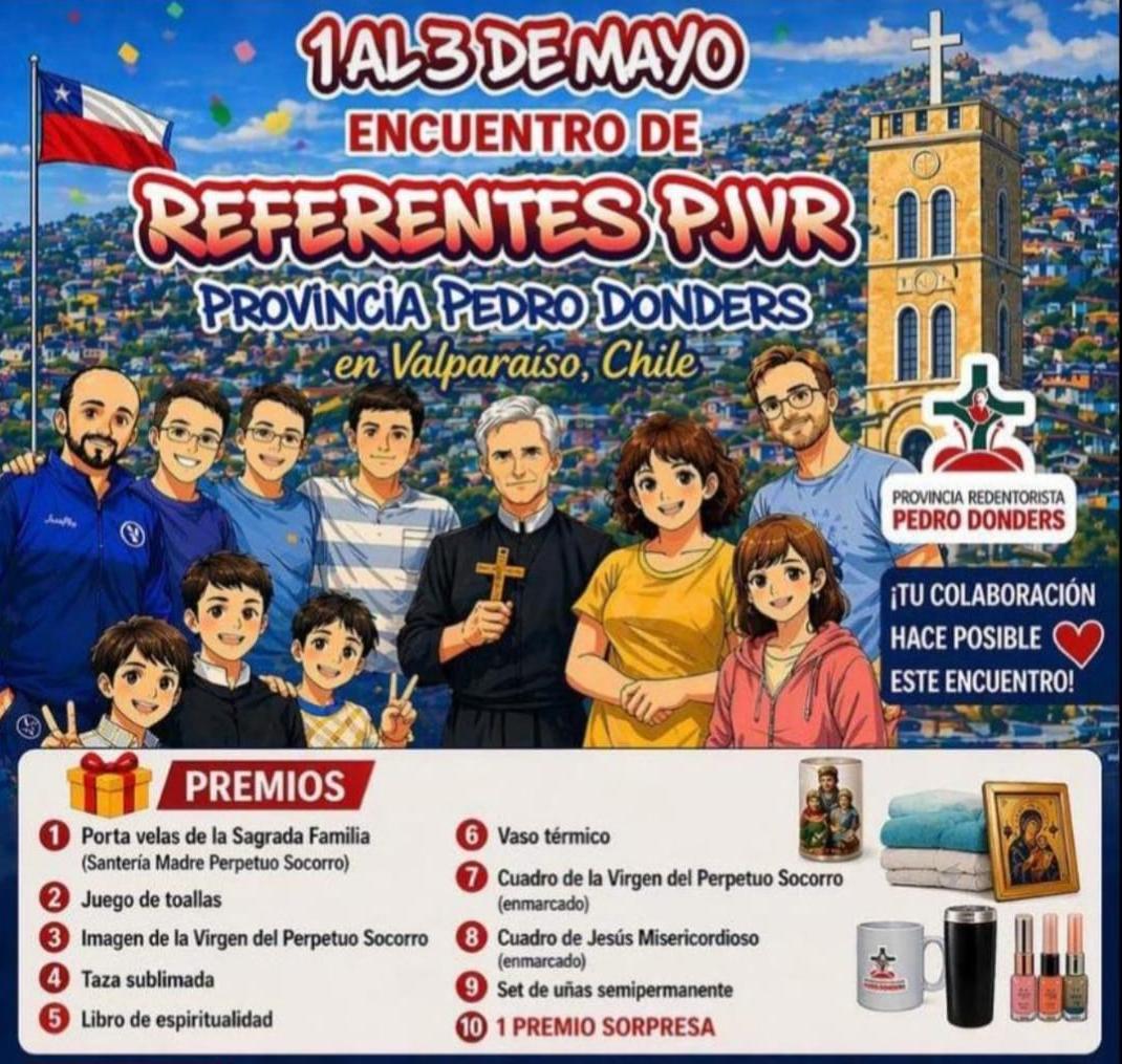 J&Oacute;VENES REDENTORISTAS VIAJAN A CHILE PARA UN ENCUENTRO INTERNACIONAL Y LANZAN RIFA SOLIDARIA