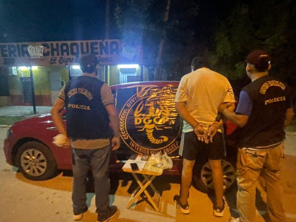 La Tigra: Divisi&oacute;n Operaciones Drogas Interior Villa &Aacute;ngela secuestra coca&iacute;na, celulares y veh&iacute;culo tras una persecuci&oacute;n