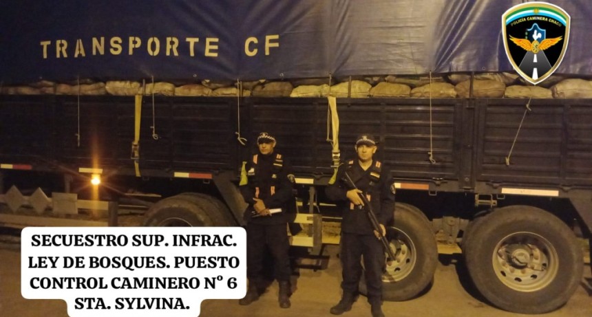 SANTA SYLVINA: SECUESTRAN CAMI&Oacute;N CON TONELADAS DE CARB&Oacute;N