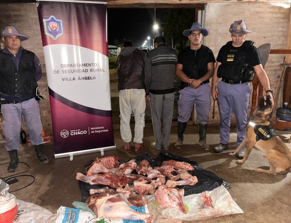 VILLA BERTHET: ESCLARECEN ABIGEATO Y DETIENEN A UN JOVEN CON 70 KILOS DE CARNE SECUESTRADA