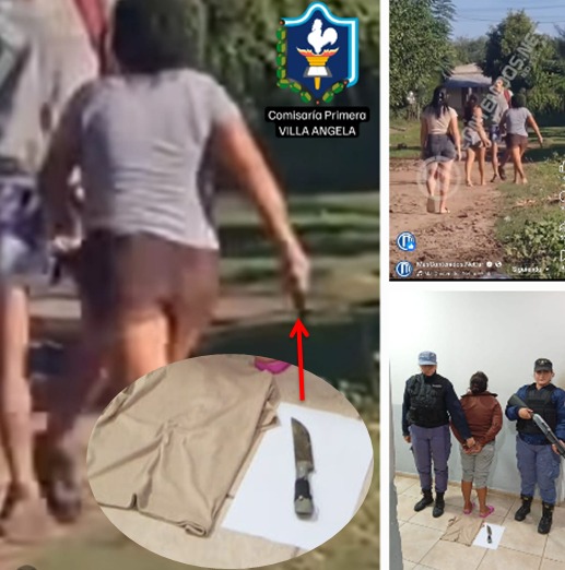 VILLA &Aacute;NGELA: DETIENEN A UNA MUJER TRAS AMENAZAR CON UN CUCHILLO Y QUEDAR REGISTRADA EN VIDEO
