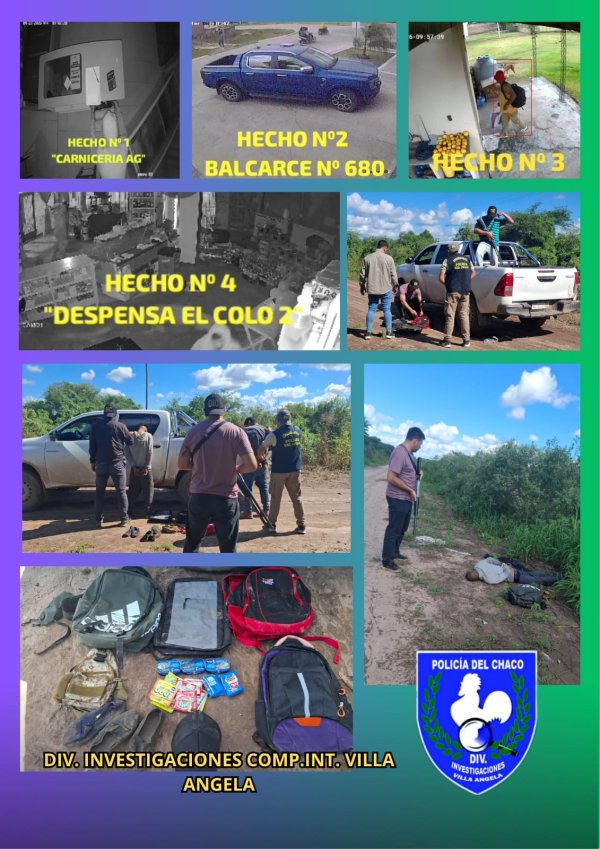 VILLA &Aacute;NGELA: ESCLARECEN UNA SERIE DE ROBOS Y DETIENEN A DOS SOSPECHOSOS