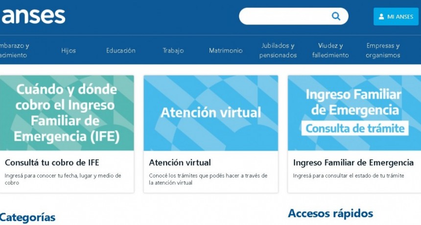 Anses anunci&oacute; la fecha de pago de la segunda tanda del IFE