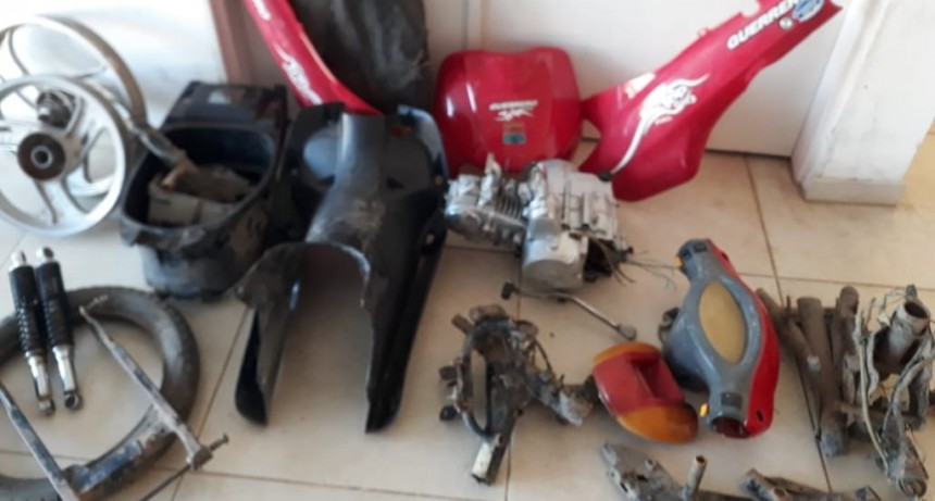 San Bernardo: RECUPERAN MOTOPARTES ROBADAS 