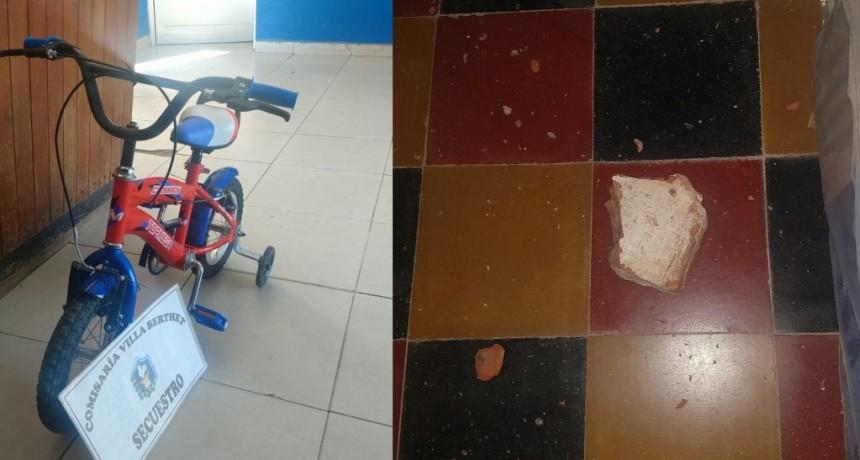 Villa Berthet: ROB&Oacute; UNA BICICLETA Y SE LA REGAL&Oacute; A SU EX, EL PERSONAL POLICIAL LOGR&Oacute; EL RECUPER&Oacute; DEL ELEMENTO