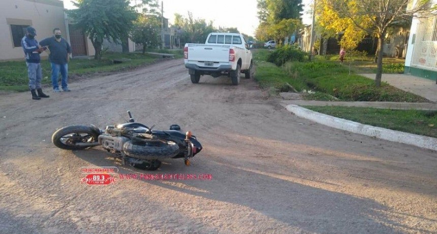 Villa &Aacute;ngela: Un lesionado producto de la coalici&oacute;n entre una Camioneta y una Moto 