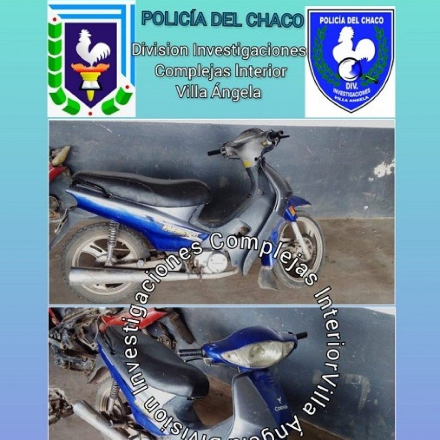 Villa &Aacute;ngela: Circulaba en la moto robada, lo vio la polic&iacute;a y la abandon&oacute; en la calle