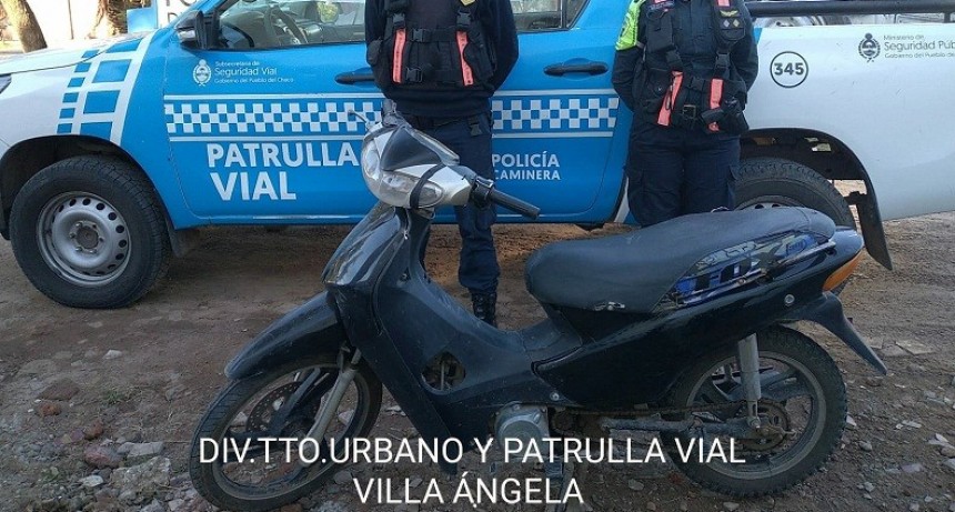 Villa &Aacute;ngela: La Divisi&oacute;n Polic&iacute;a Caminera recuper&oacute; una motocicleta con pedido de secuestro y detuvo  una carga con documentaci&oacute;n adulterada