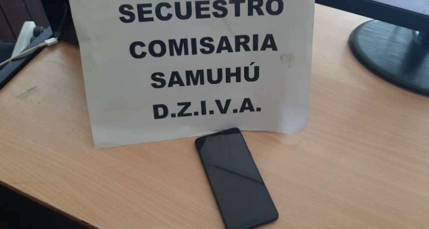 Samuh&uacute;: RECUPERAN UN CELULAR ROBADO EN ENRIQUE URIEN, TRAS UN R&Aacute;PIDO ACCIONAR POLICIAL