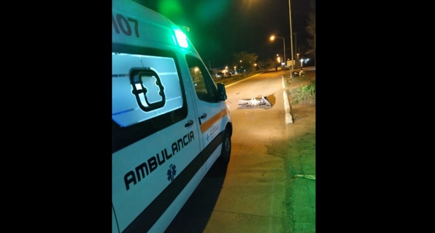Villa &Aacute;ngela: UN MOTOCICLISTA PERDI&Oacute; EL CONTROL DEL RODADO Y FUE TRASLADADO AL HOSPITAL LOCAL
