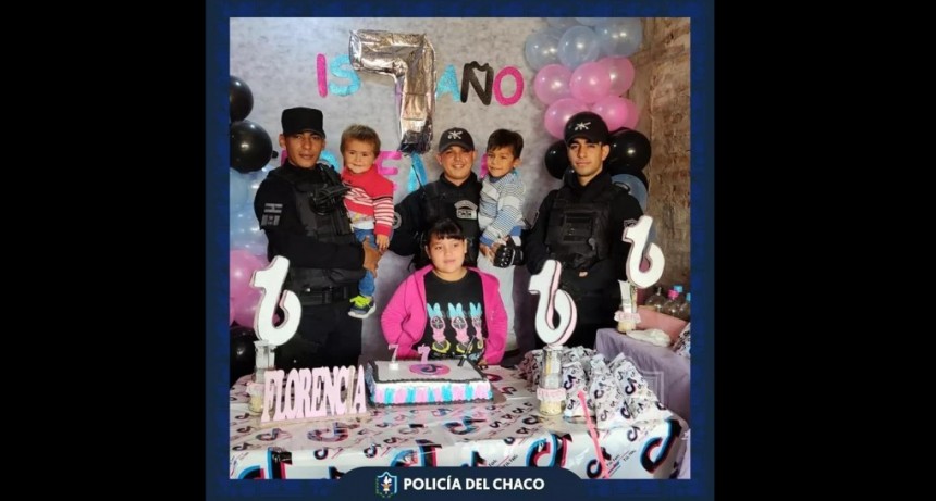 Villa &Aacute;ngela: EL PERSONAL POLICIAL LE CUMPLI&Oacute; EL SUE&Ntilde;O A FLORENCIA 