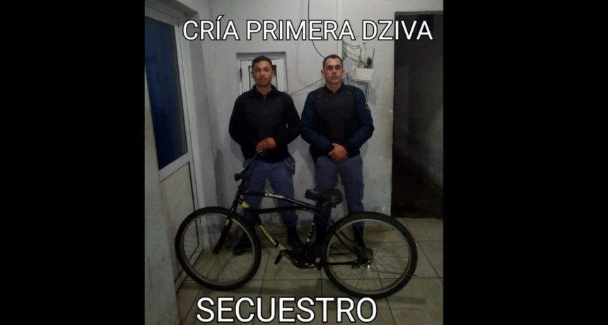 Villa &Aacute;ngela: EL PERSONAL POLICIAL RECUPER&Oacute; UNA BICICLETA