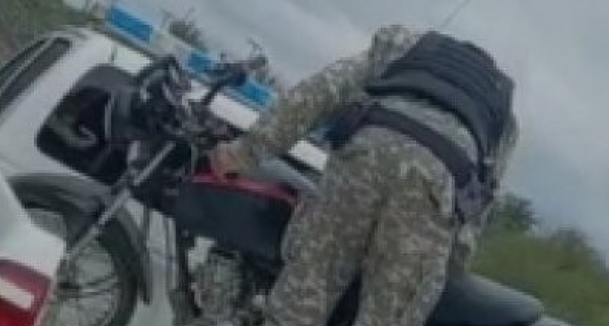 S&aacute;enz Pe&ntilde;a: ABANDON&Oacute; UNA MOTO PORQUE ERA SUSTRA&Iacute;DA