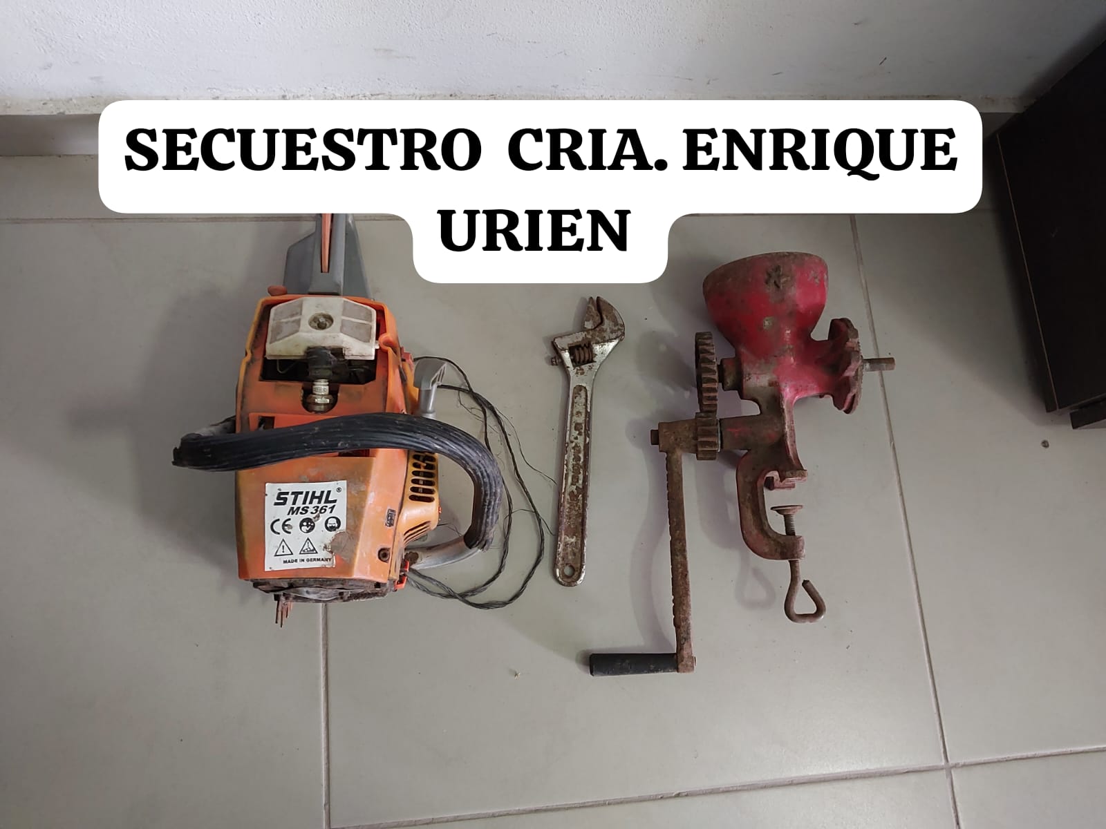 Enrique Urien: HOMBRE DENUNCIA UN ROBO  EN SU PROPIEDAD