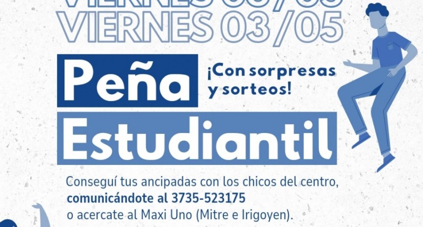 Villa &Aacute;ngela: CENTRO DE ESTUDIANTES DEL IESVA | Organizan una pe&ntilde;a estudiantil para recaudar alimentos no perecederos y colaborar con escuelas que sirven refrigerio a los alumnos