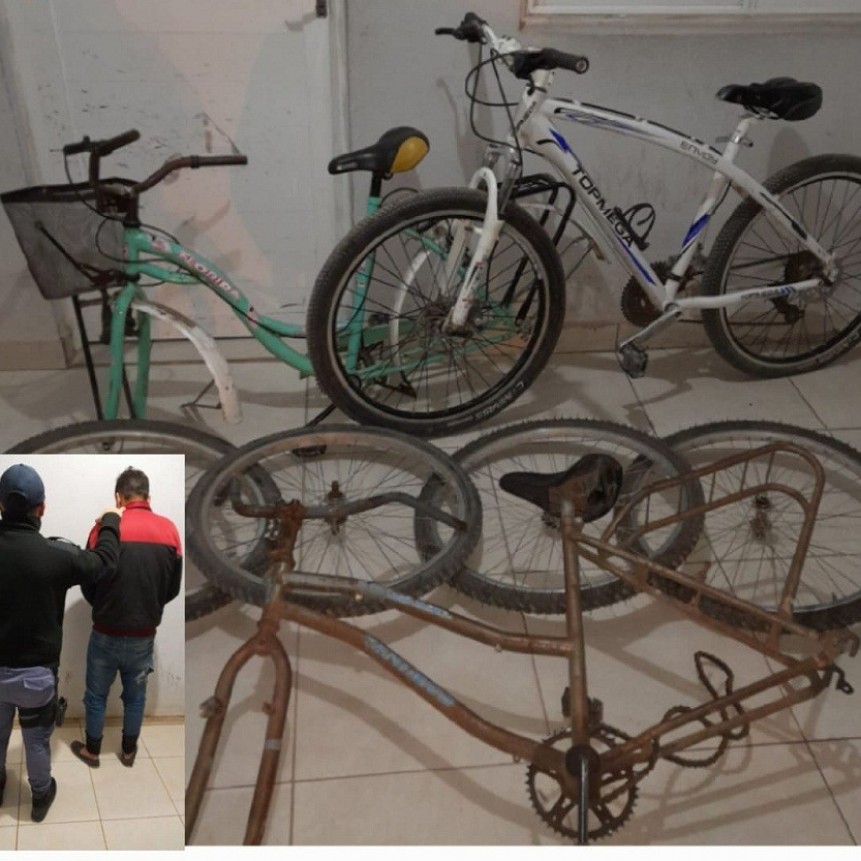 Villa Berthet: TRAS TAREAS INVESTIGATIVAS, LOGRAN RECUPERAR TRES BICICLETAS SUSTRA&Iacute;DAS 