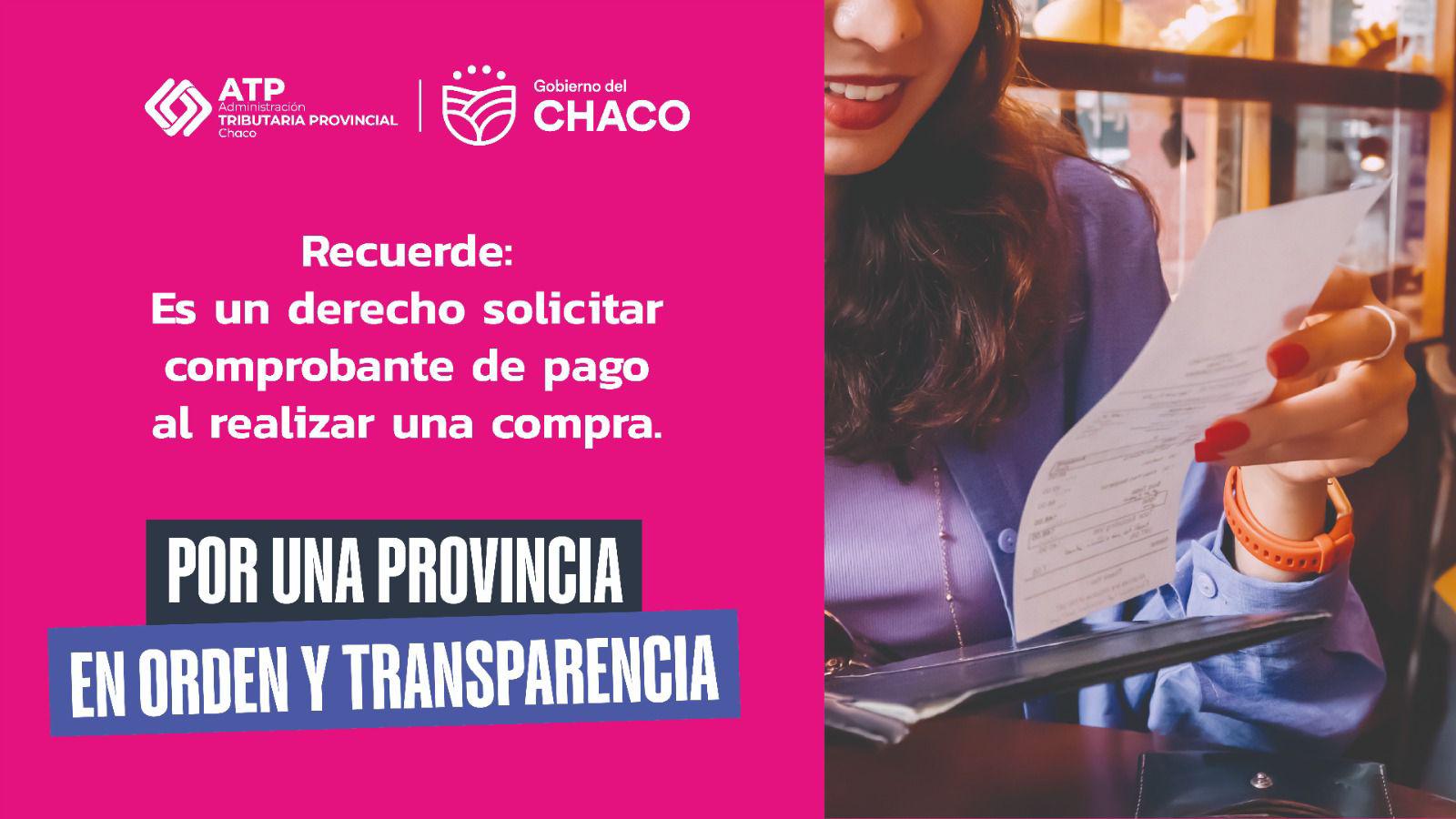 DERECHO PARA LOS CONSUMIDORES: CHACO IMPULSA LA  CAMPAÑA PARA CONCIENTIZAR SOBRE LA IMPORTANCIA DE PEDIR FACTURA O TICKET