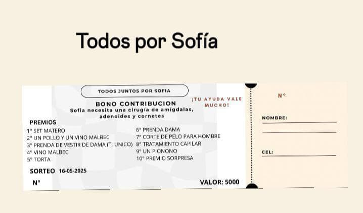 VILLA &Aacute;NGELA: FAMILIARES DE SOF&Iacute;A CONTIN&Uacute;AN RECAUDANDO FONDOS PARA SU OPERACI&Oacute;N 