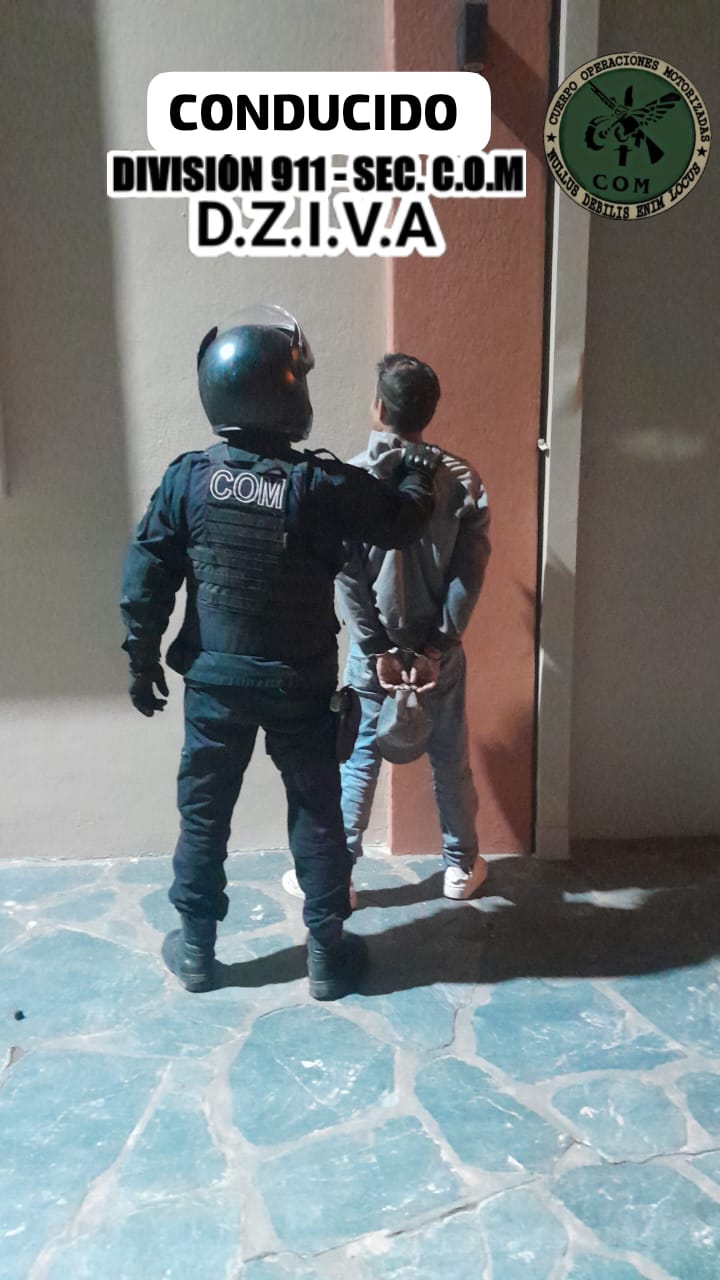 VILLA &Aacute;NGELA: POLIC&Iacute;AS DE LA DIV. 911 Y C.O.M REALIZARON DETENCIONES