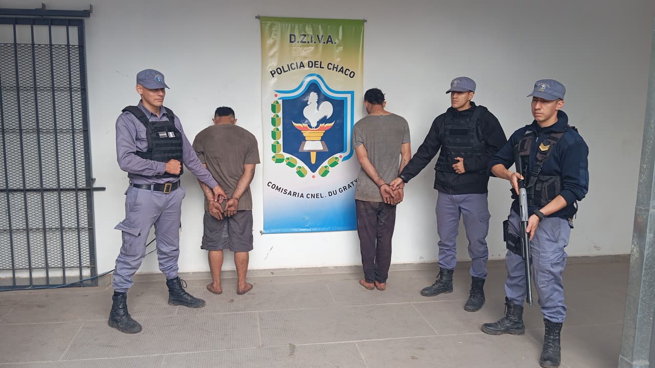 Coronel Du Graty: ESCLARECEN ROBO: HAY DOS DETENIDOS