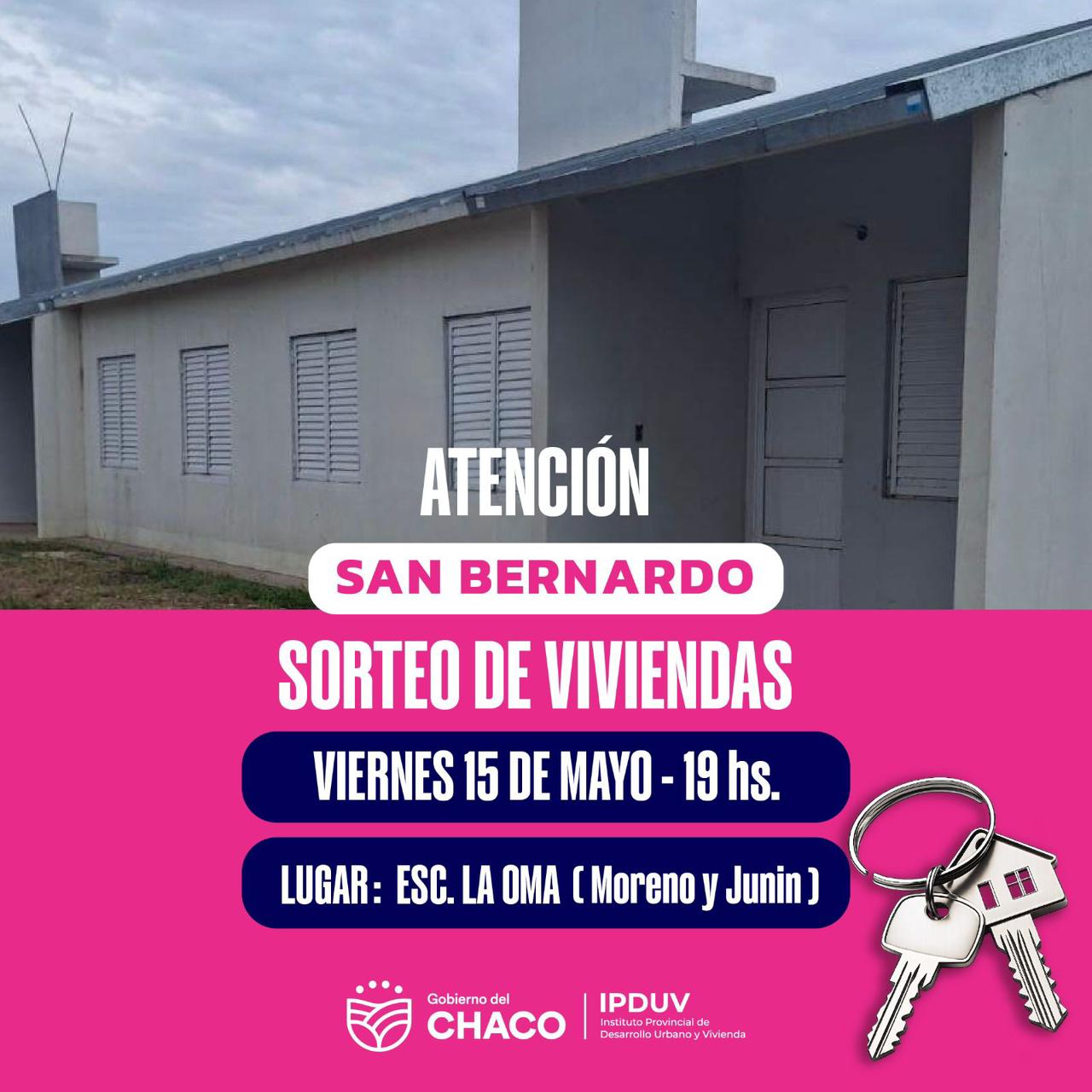 EL IPDUV PUBLIC&Oacute; EL PADR&Oacute;N PROVISORIO PARA EL SORTEO DE VIVIENDAS EN SAN BERNARDO