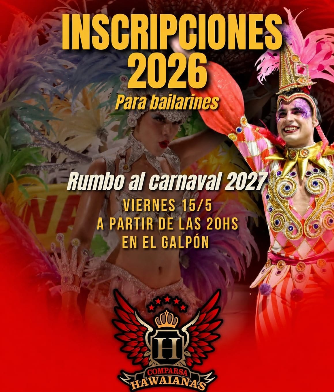 HAWAIANAS YA INSCRIBE PARTICIPANTES PARA EL CARNAVAL 2027