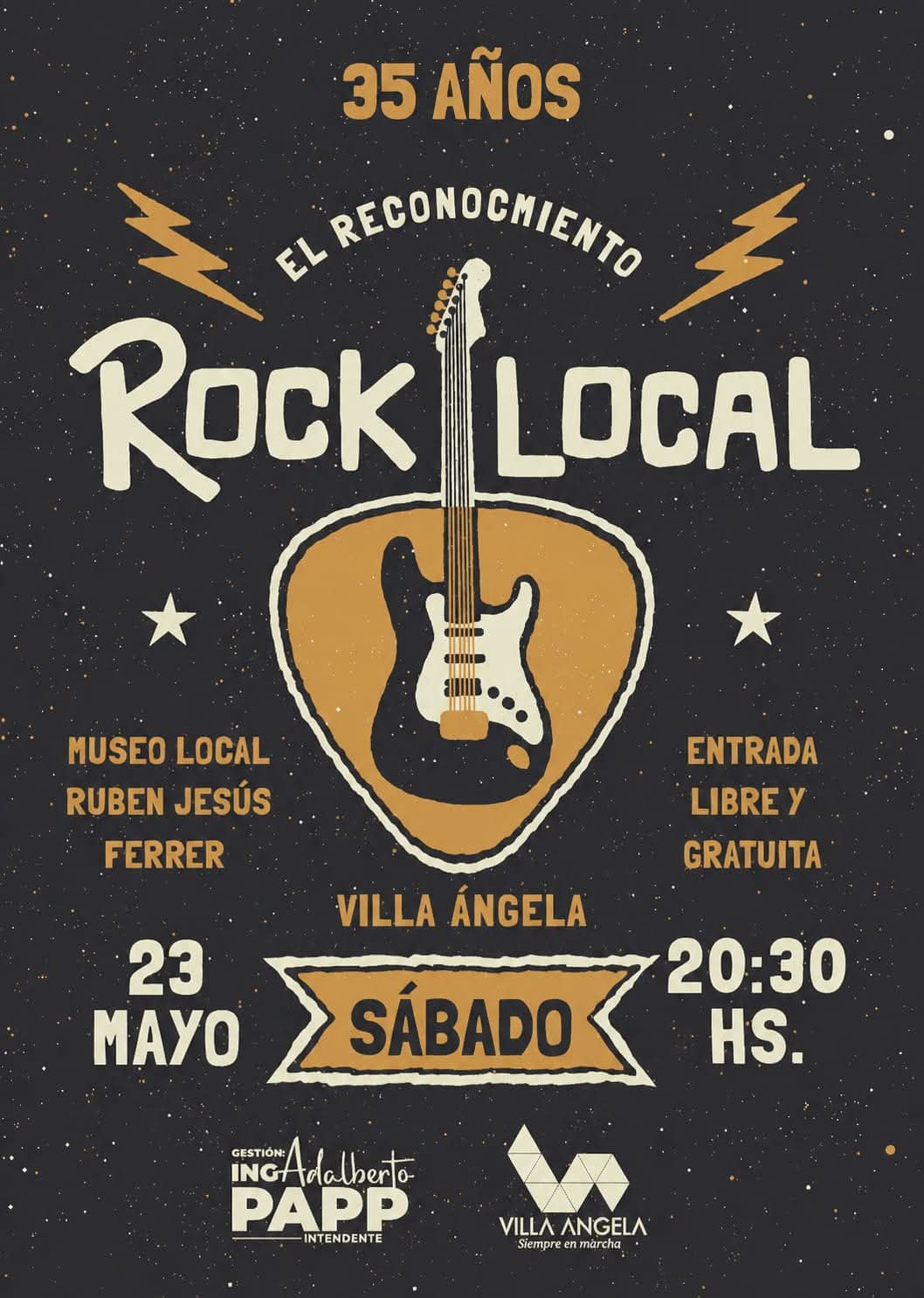 &ldquo;EL ROCK LOCAL FORMA PARTE DE LA IDENTIDAD CULTURAL DE VILLA &Aacute;NGELA&rdquo;, DIJO ALBERTO SVENSON EN EL MARCO DEL HOMENAJE POR LOS 35 A&Ntilde;OS DEL MOVIMIENTO ROCKERO
