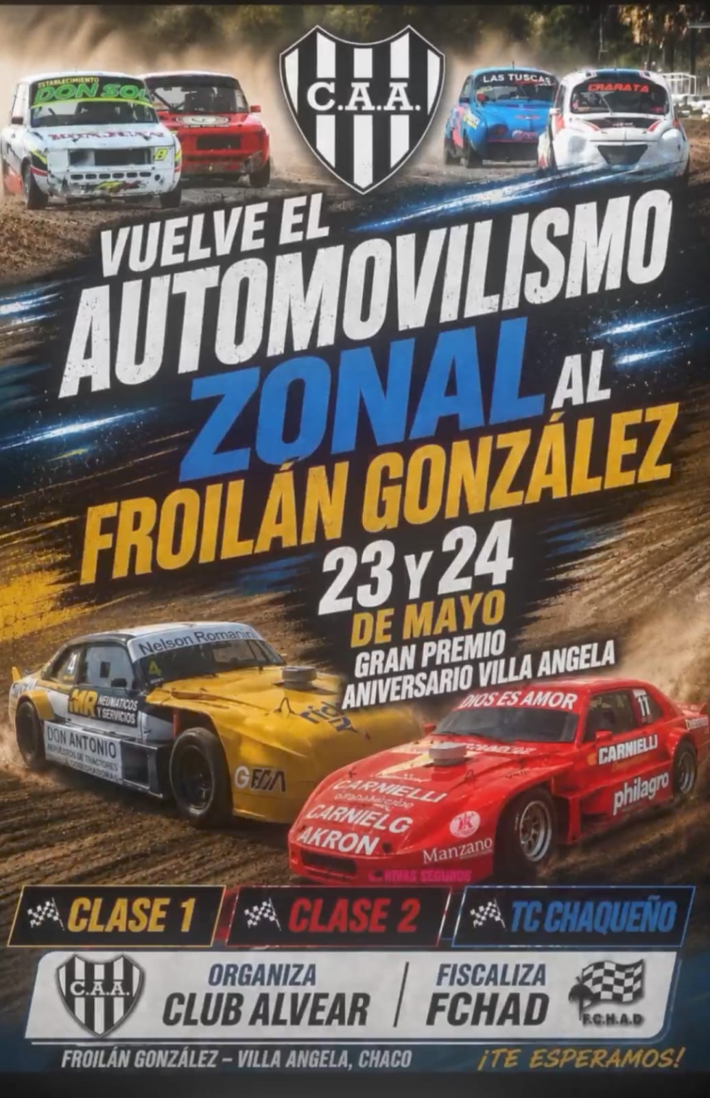 GRAN EXPECTATIVA POR EL REGRESO DEL AUTOMOVILISMO ZONAL EN EL CIRCUITO "FROIL&Aacute;N GONZ&Aacute;LEZ"