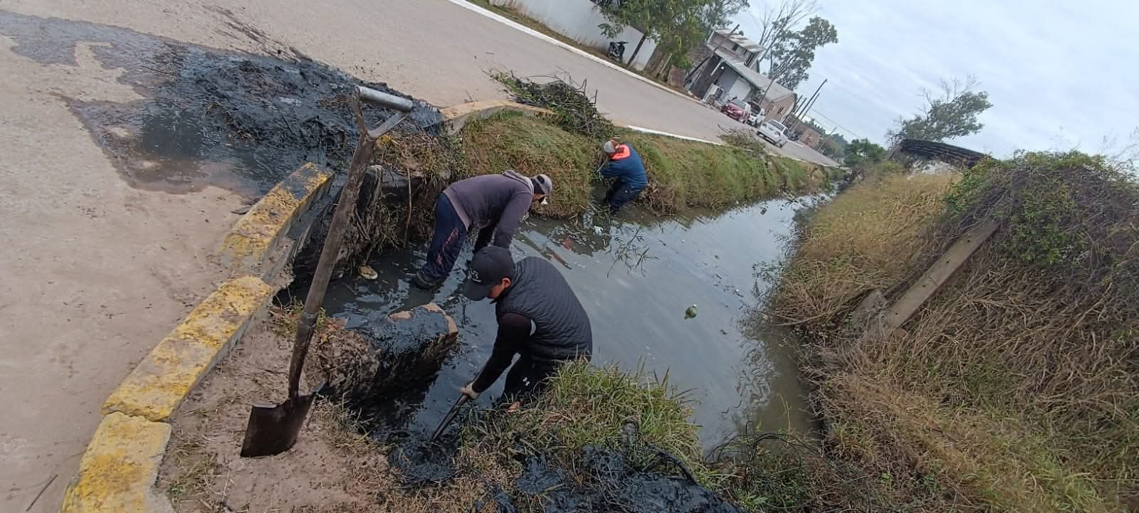 CONTIN&Uacute;AN LAS MEJORAS EN LOS BARRIOS PARA PREVENIR INUNDACIONES