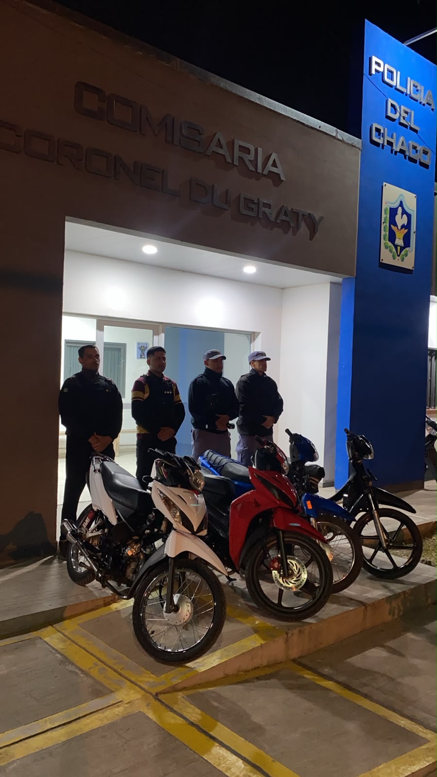 Cnel Du Graty: OPERATIVO ANTIWILERO| SECUESTRARON CUATRO MOTOCICLETAS Y DEMORARON A MENORES