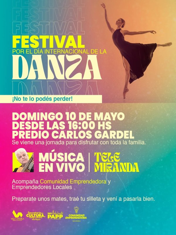 10 DE MAYO: &ldquo;VILLA &Aacute;NGELA FESTEJA EL D&Iacute;A INTERNACIONAL DE LA DANZA&rdquo;