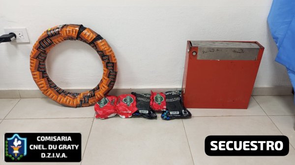 CORONEL DU GRATY: AGENTES RECUPERAN OBJETOS ROBADOS DE UNA FERRETER&Iacute;A