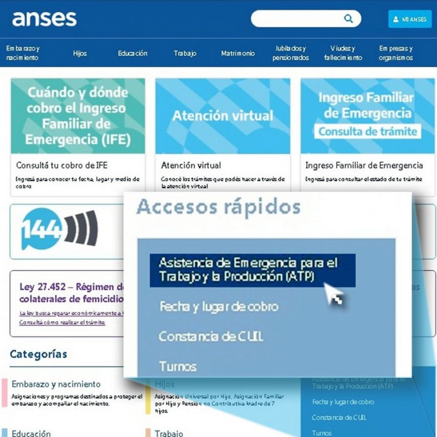 Programa ATP: c&oacute;mo consultar qui&eacute;n accedi&oacute; al salario complementario