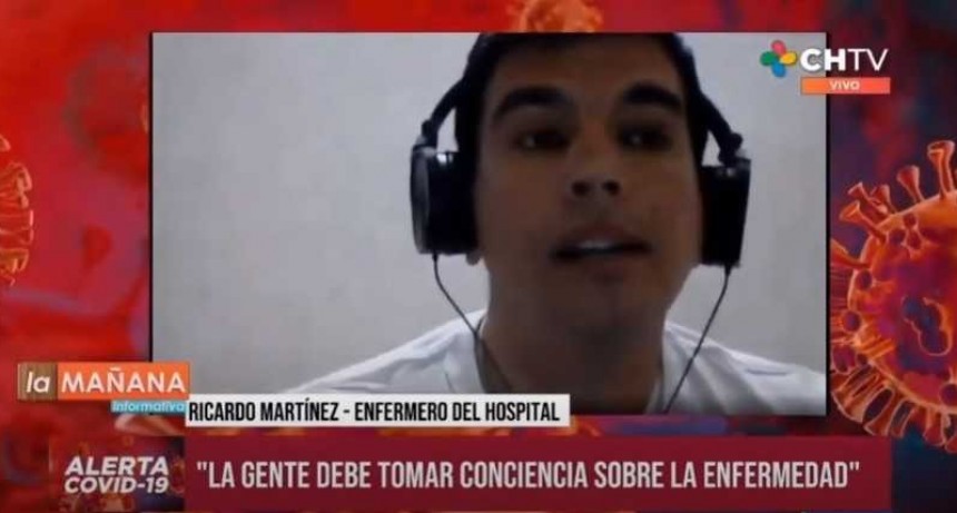 Es enfermero y se recupera de COVID-19: &ldquo;Hay que tomar conciencia sobre la gravedad de la situaci&oacute;n&rdquo;