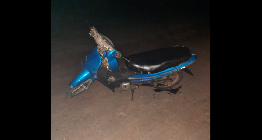 Villa &Aacute;ngela: UN MENOR FUE ATROPELLADO POR UNA MOTO Y TERMIN&Oacute; CON EL HOMBRO QUEBRADO