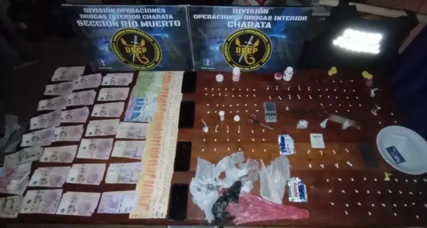 Charata: EN ALLANAMIENTO INCAUTAN 129 DOSIS DE COCAINA, MARIHUANA Y DINERO