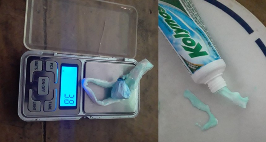 La Clotilde: ESCONDI&Oacute; DROGA EN UNA PASTA DENTAL PERO IGUAL FUE DESCUBIERTO