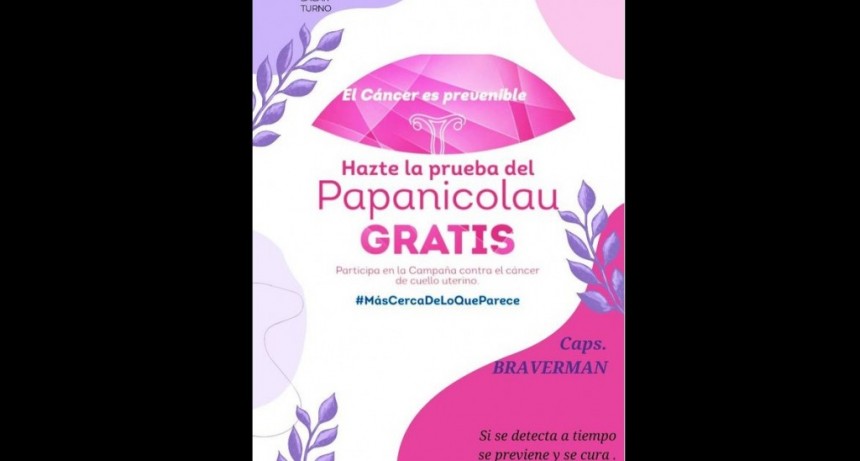 Villa &Aacute;ngela: JORNADA GRATUITA DE PRUEBA DE PAPANICOLAU EN EL CENTRO DE SALUD BRAVERMAN