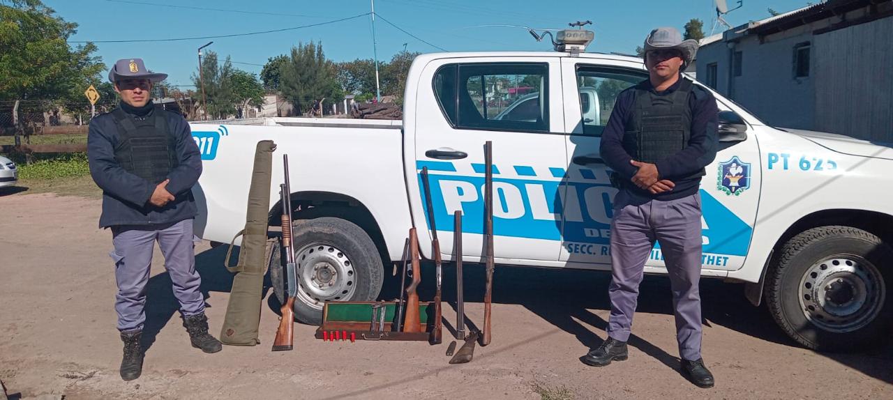 VILLA BERTHET SECUESTRAN ARMAS DE FUEGO EN OPERATIVO RURAL