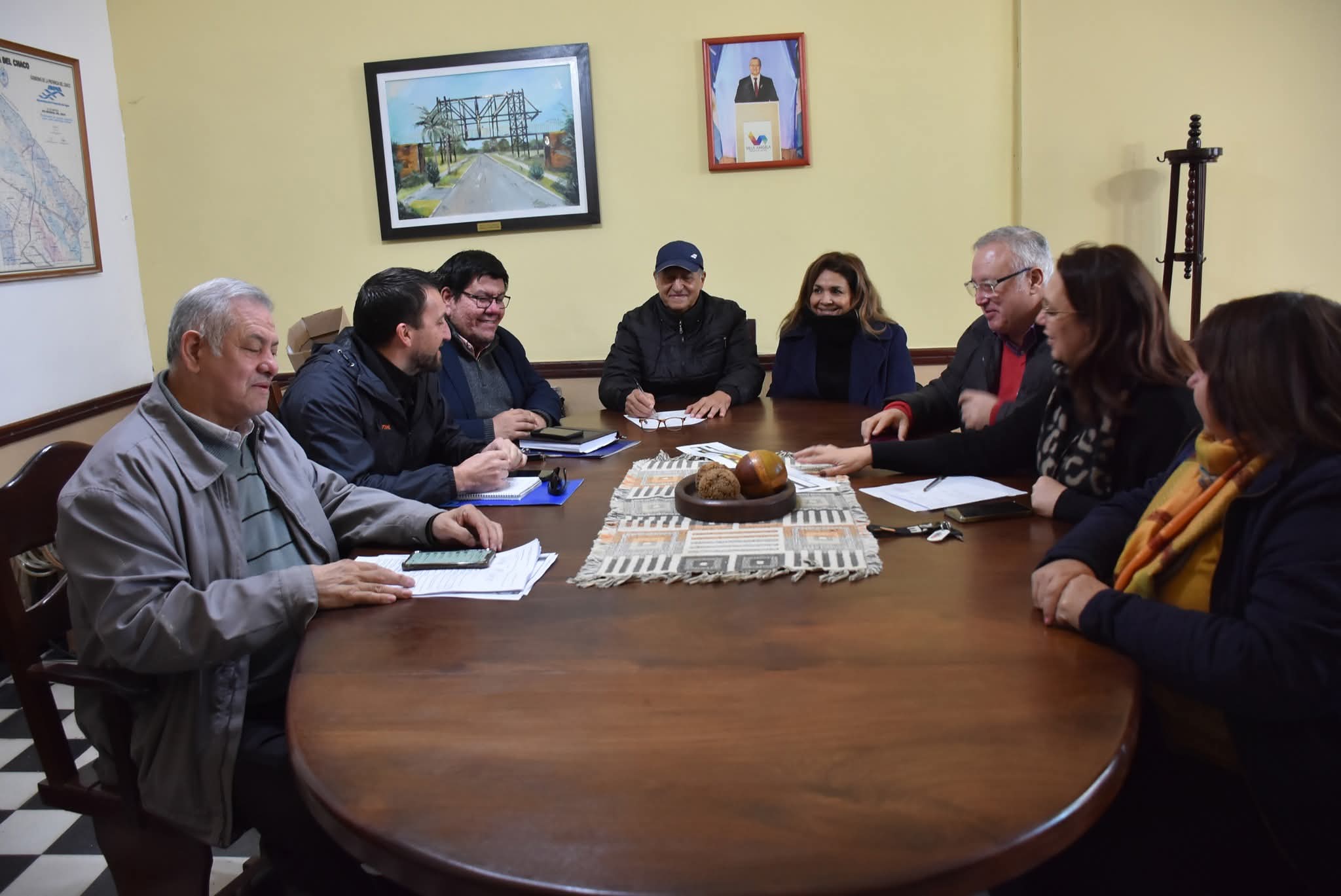 VILLA ÁNGELA: PAPP RECIBIÓ AL PRESIDENTE DE LA CÁMARA DE COMERCIO PARA ARTICULAR TRABAJOS PARA LA TERCERA EXPO POTENCIAR
