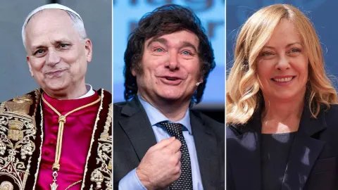 Milei llegó a Roma con una agenda que incluye a Giorgia Meloni y al Papa León XIV
