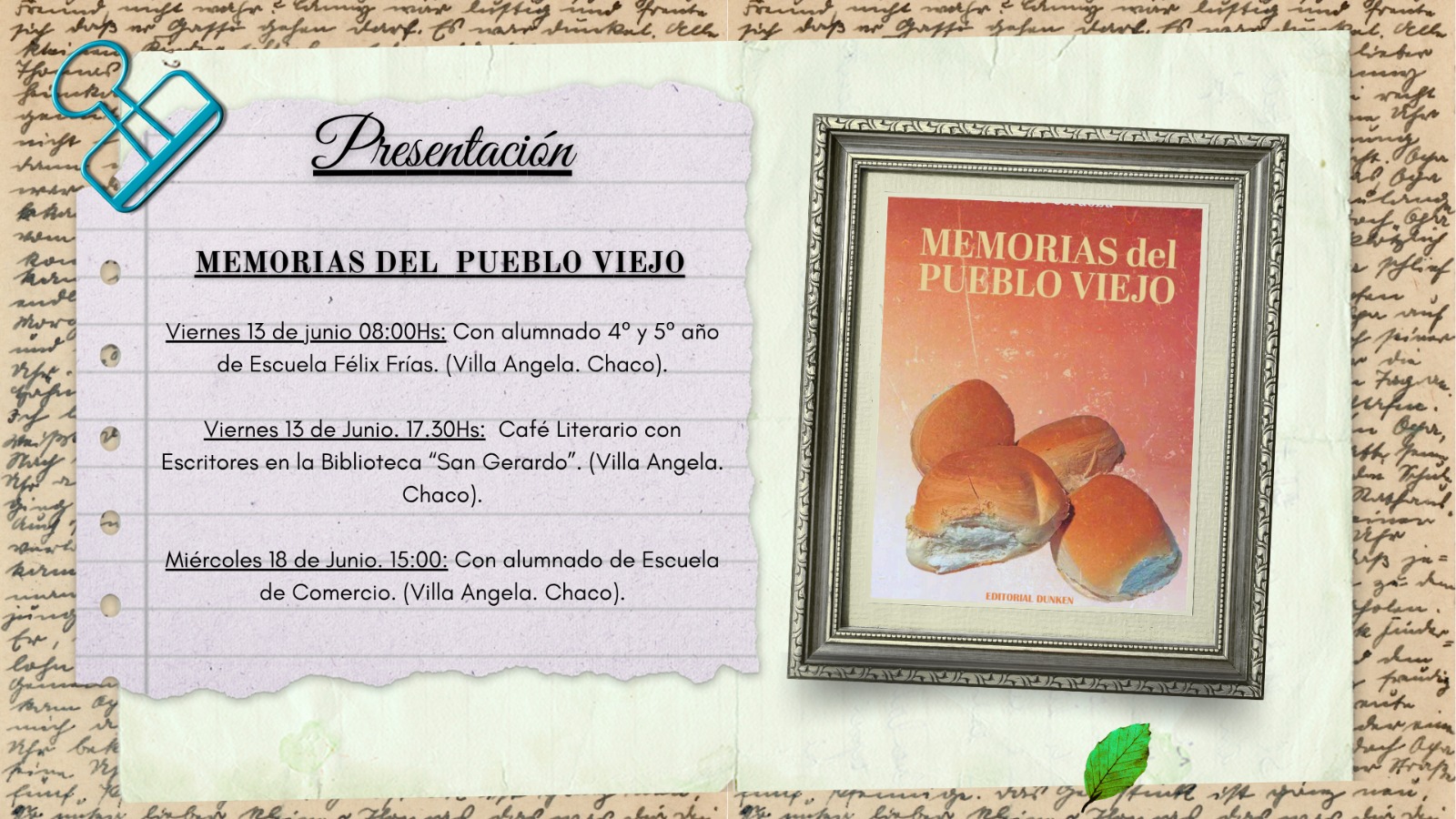EL VILLANGELENSE GUSTAVO C&Oacute;RDOBA PRESENTAR&Aacute; SU LIBRO: "MEMORIAS DEL PUEBLO VIEJO"
