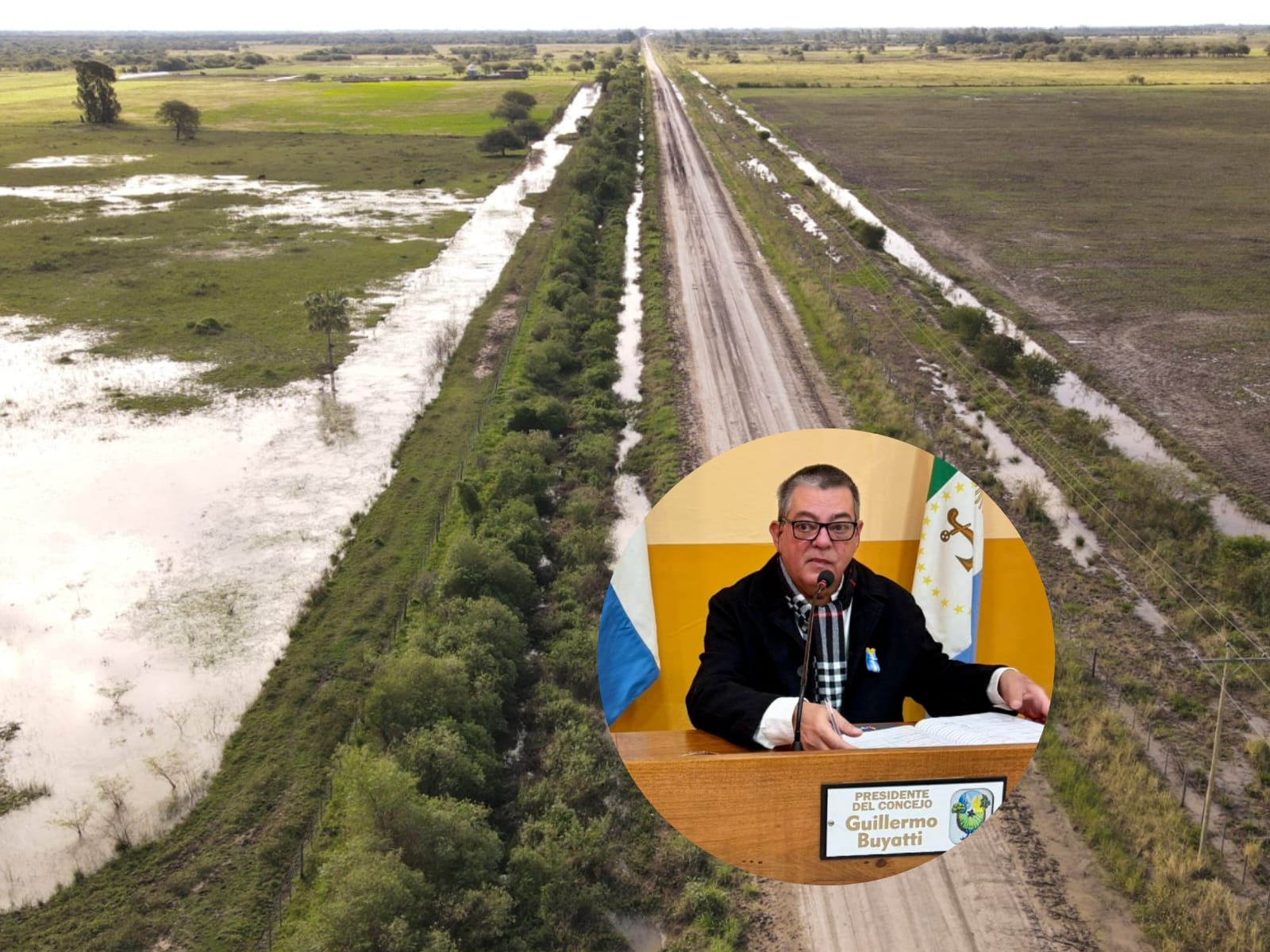 BUYATTI PIDI&Oacute; AL APA LA LIMPIEZA URGENTE DE LOS CANALES AL SUR DE VILLA &Aacute;NGELA PARA PREVENIR INUNDACIONES 