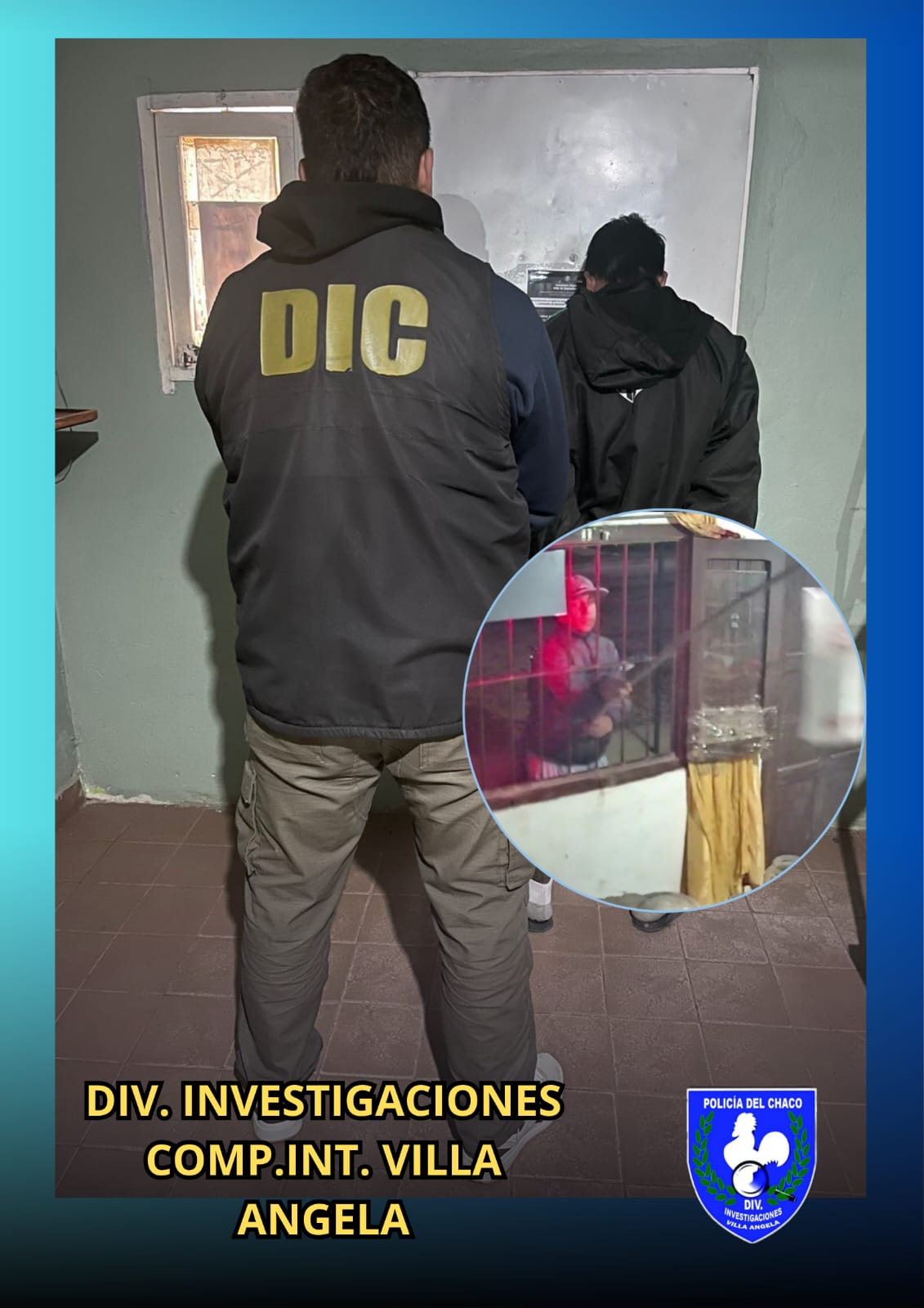 VILLA &Aacute;NGELA: DETUVIERON AL PRESUNTO AUTOR DE UN HURTO TRAS TAREAS INVESTIGATIVAS