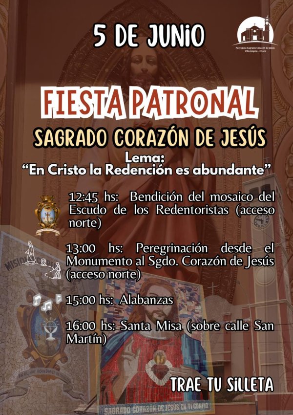 CONVOCAN A LA COMUNIDAD A PARTICIPAR DE LA &Uacute;LTIMA JORNADA DE LA NOVENA Y LA FIESTA DEL SAGRADO CORAZ&Oacute;N DE JES&Uacute;S