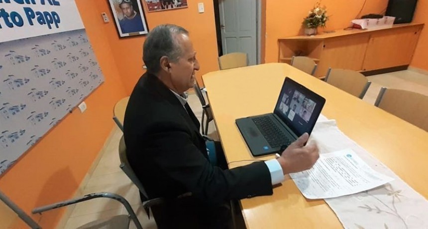 Villa &Aacute;ngela: EL INTENDENTE ADALBERTO PAPP MANTUVO REUNIONES VIRTUALES CON AUTORIDADES
