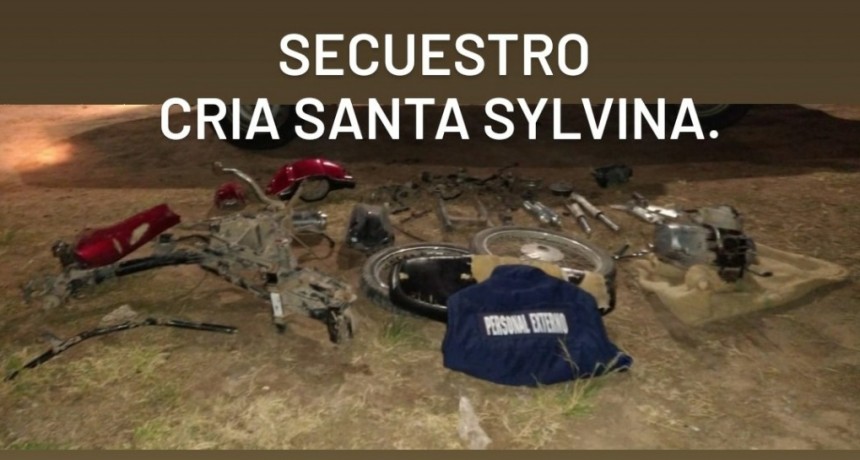 Santa Sylvina: RECUPERAN LA TOTALIDAD DE LAS PARTES EN UNA MOTO ROBADA EN JUNIO