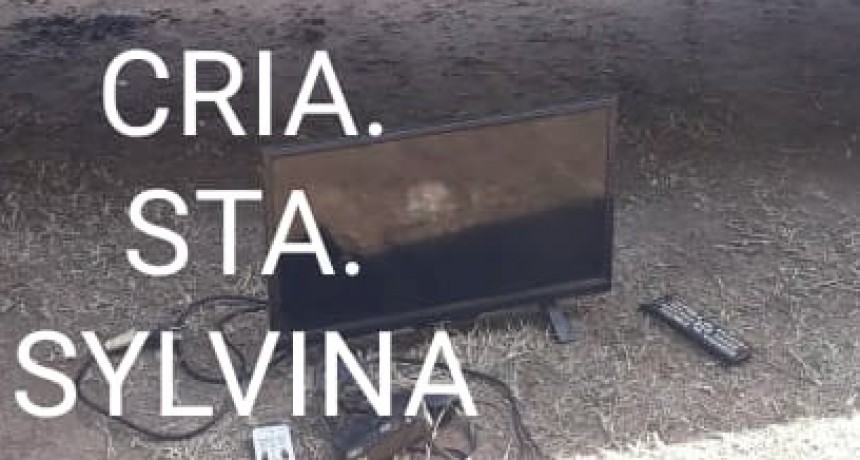 Santa Sylvina:  Lograron recuperar un TV SANYO de 24&rdquo; y Equipo de DIRECTV