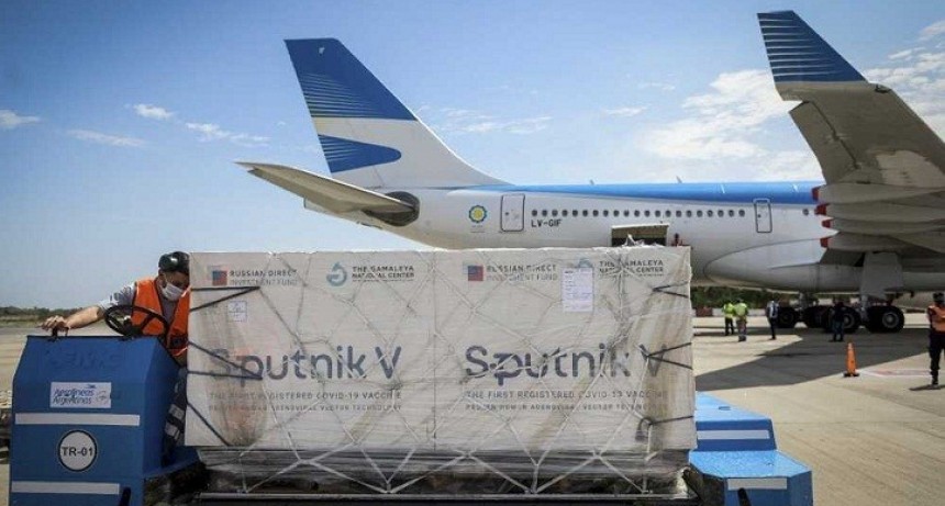 Llegaron al pa&iacute;s otras 550 mil vacunas Sputnik V del segundo componente