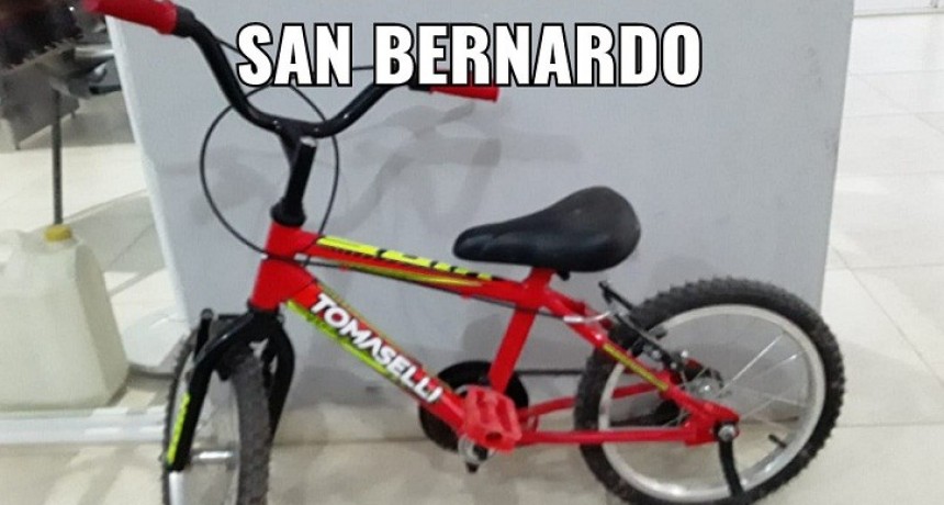 San Bernardo: Se recuper&oacute; una Bicicleta para Ni&ntilde;os sustra&iacute;da en La Clotilde